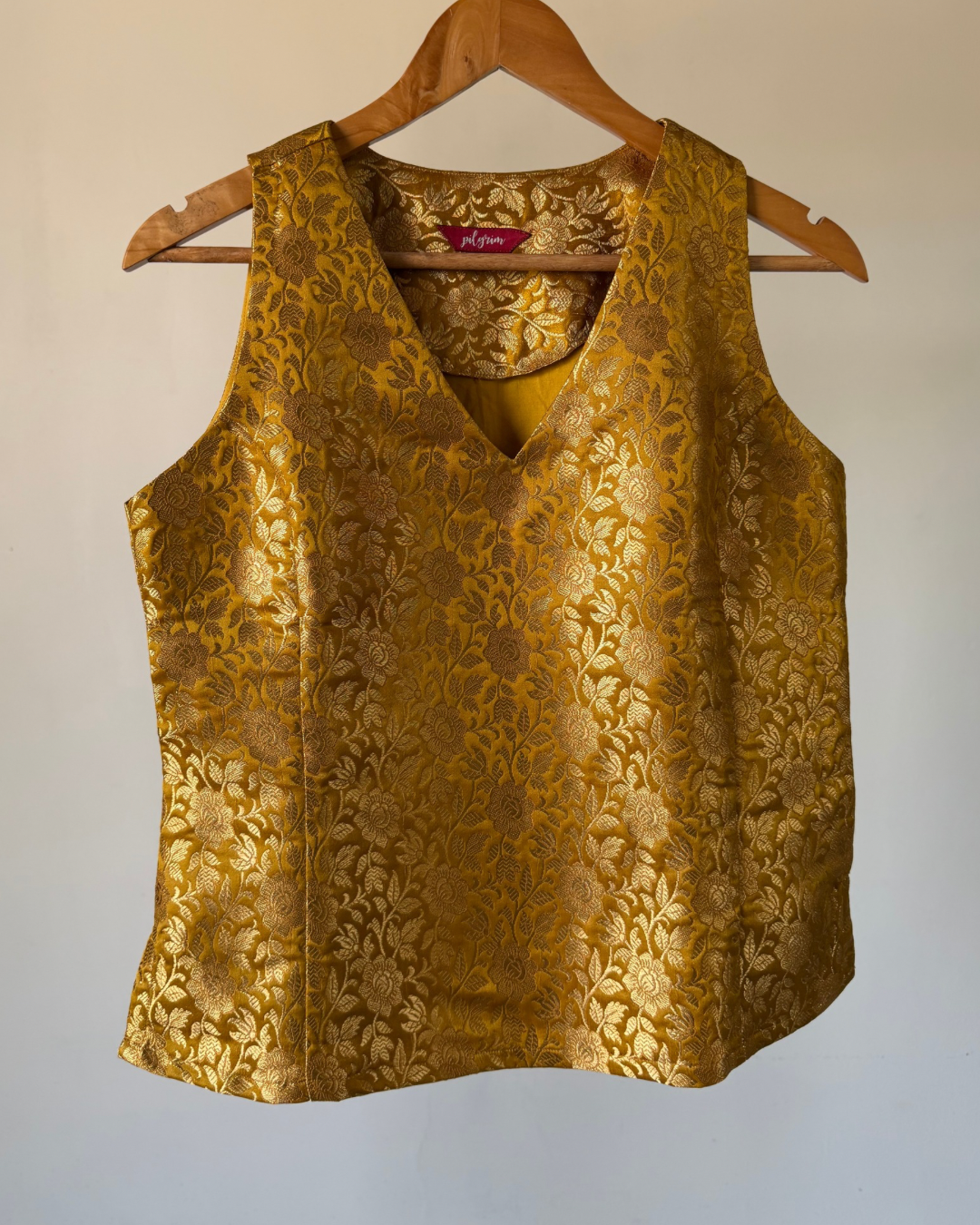 Janvi - yellow gold brocade