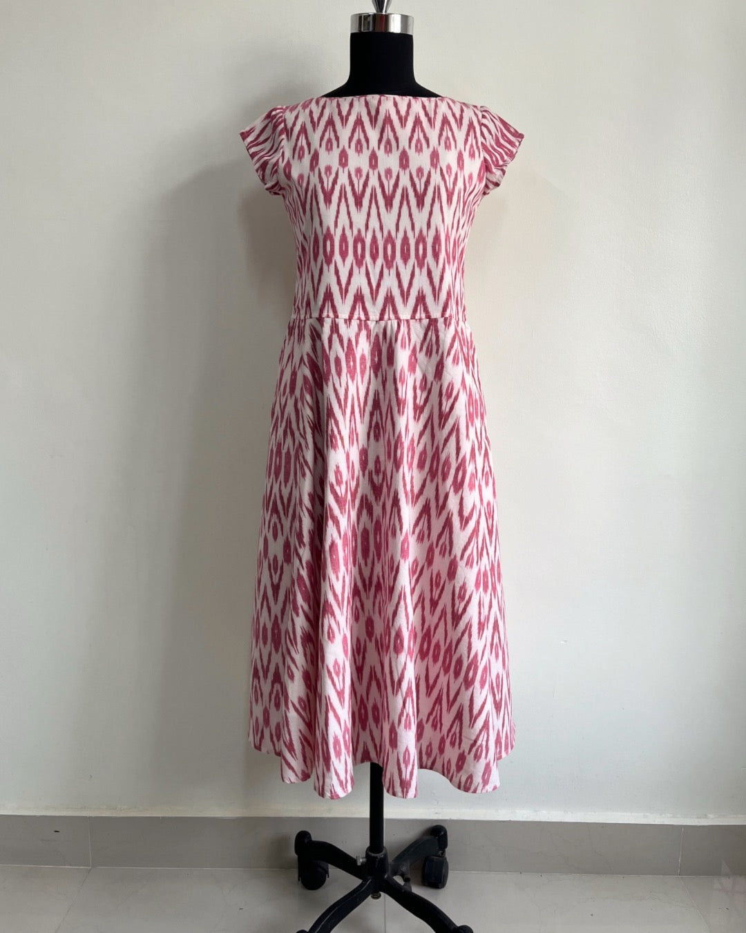 Varada Dress - Pink ikkat