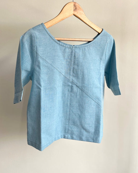 Ketaki Crop - Light Blue