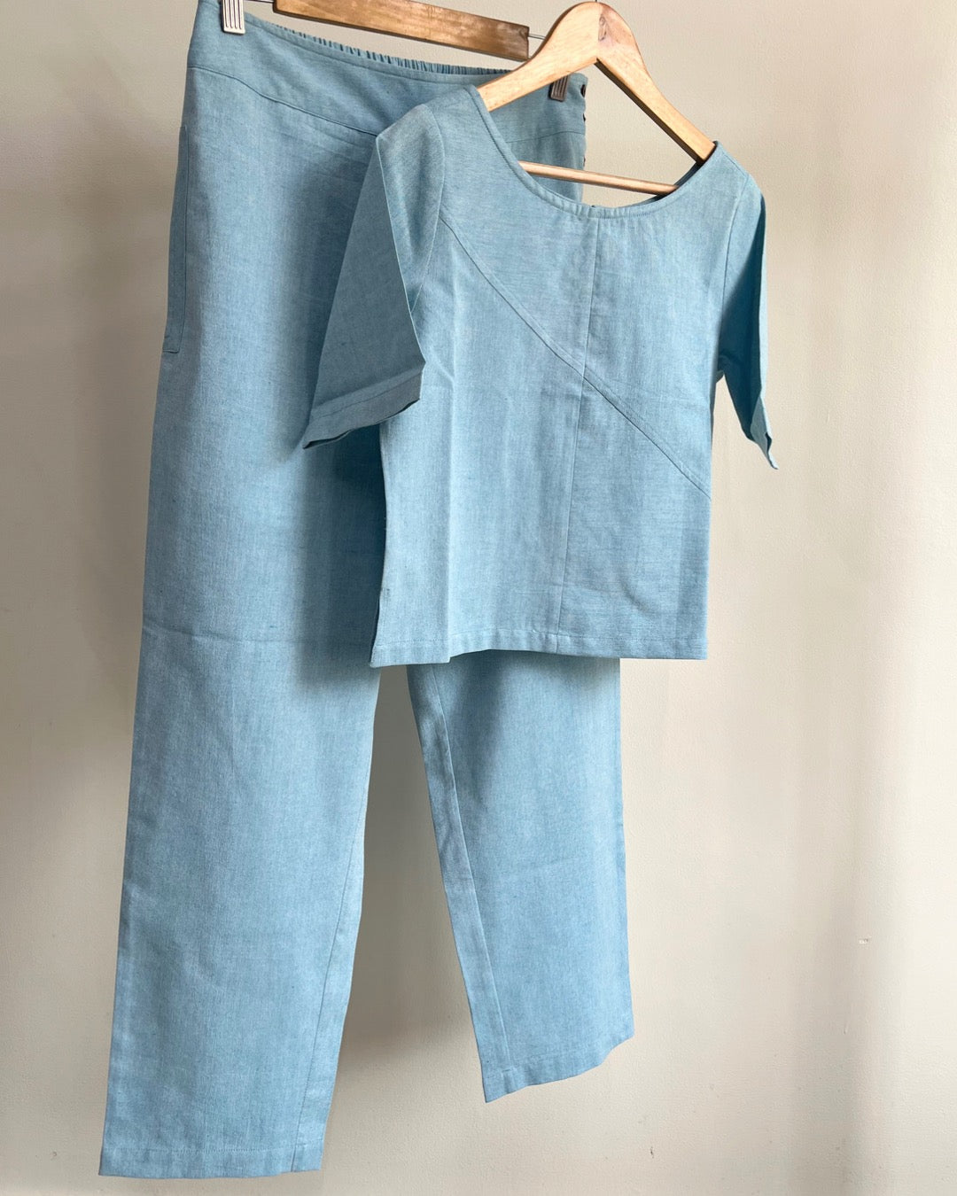 Sail Edit Pants - Light blue Cotton