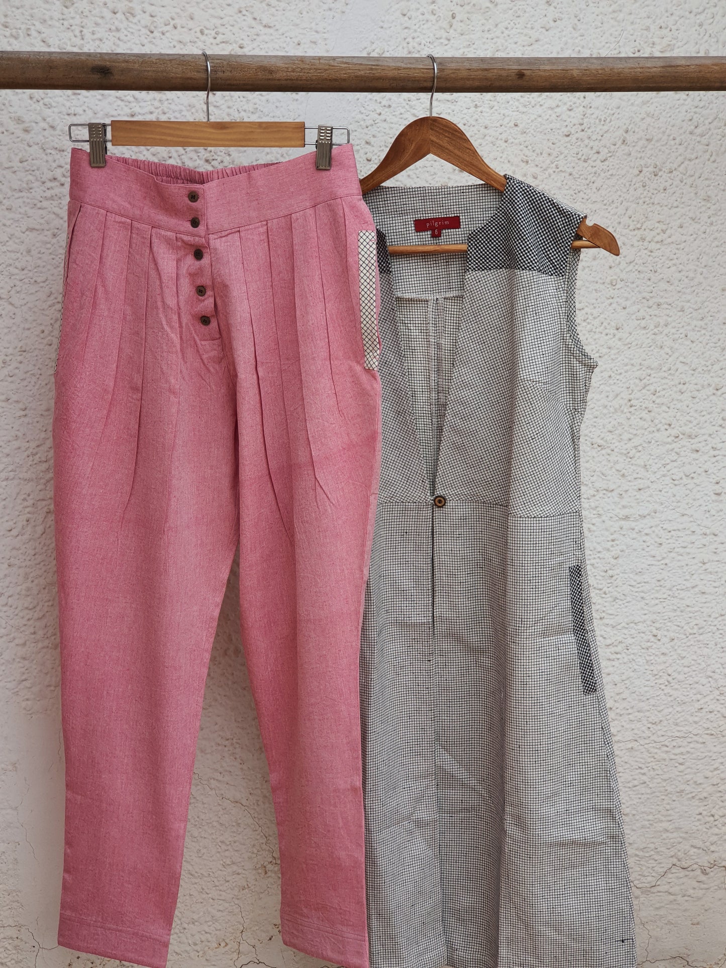 Pinwheel Pants - Pink Cotton