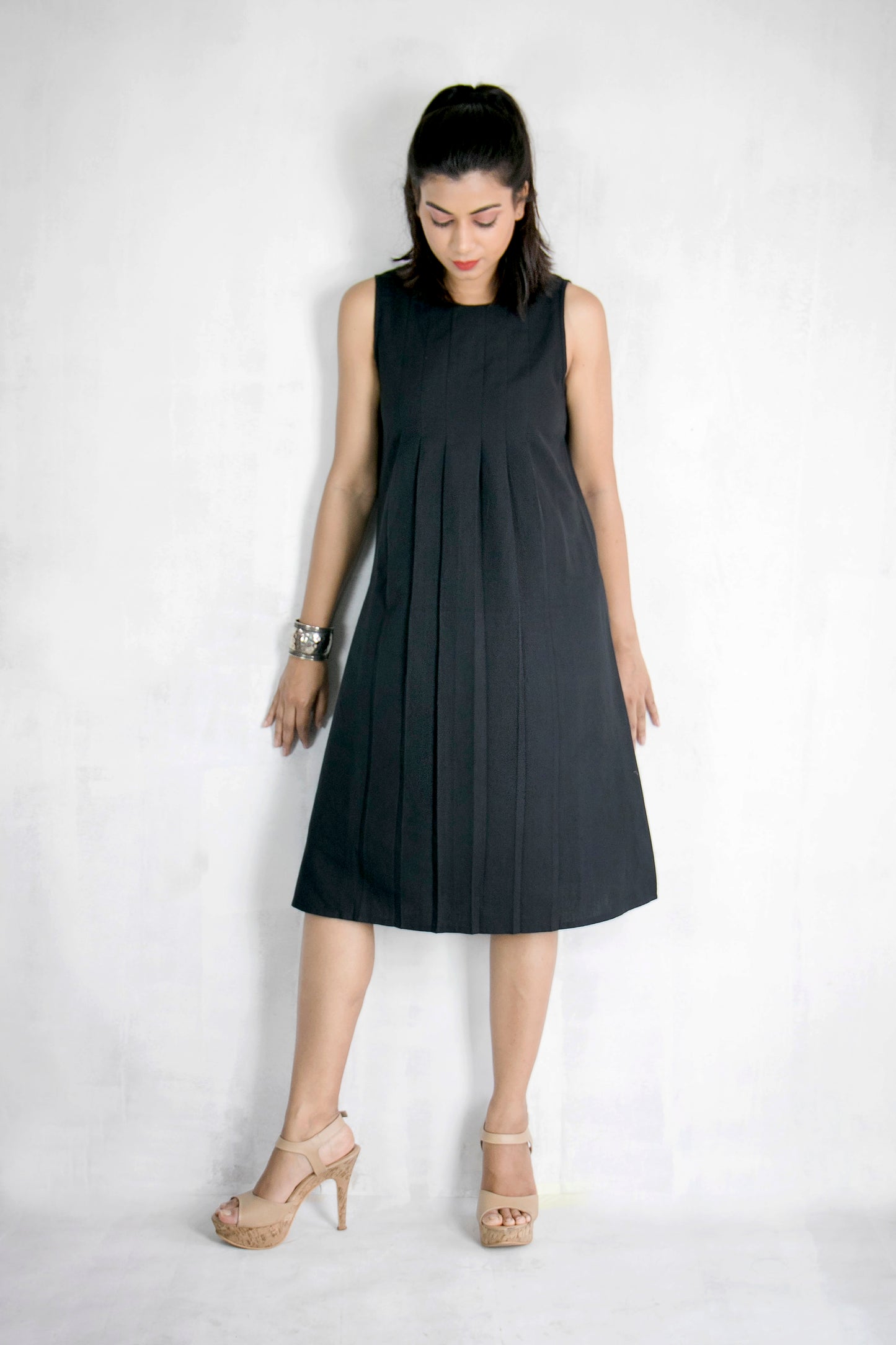 Kalyani Dress - Black Cotton