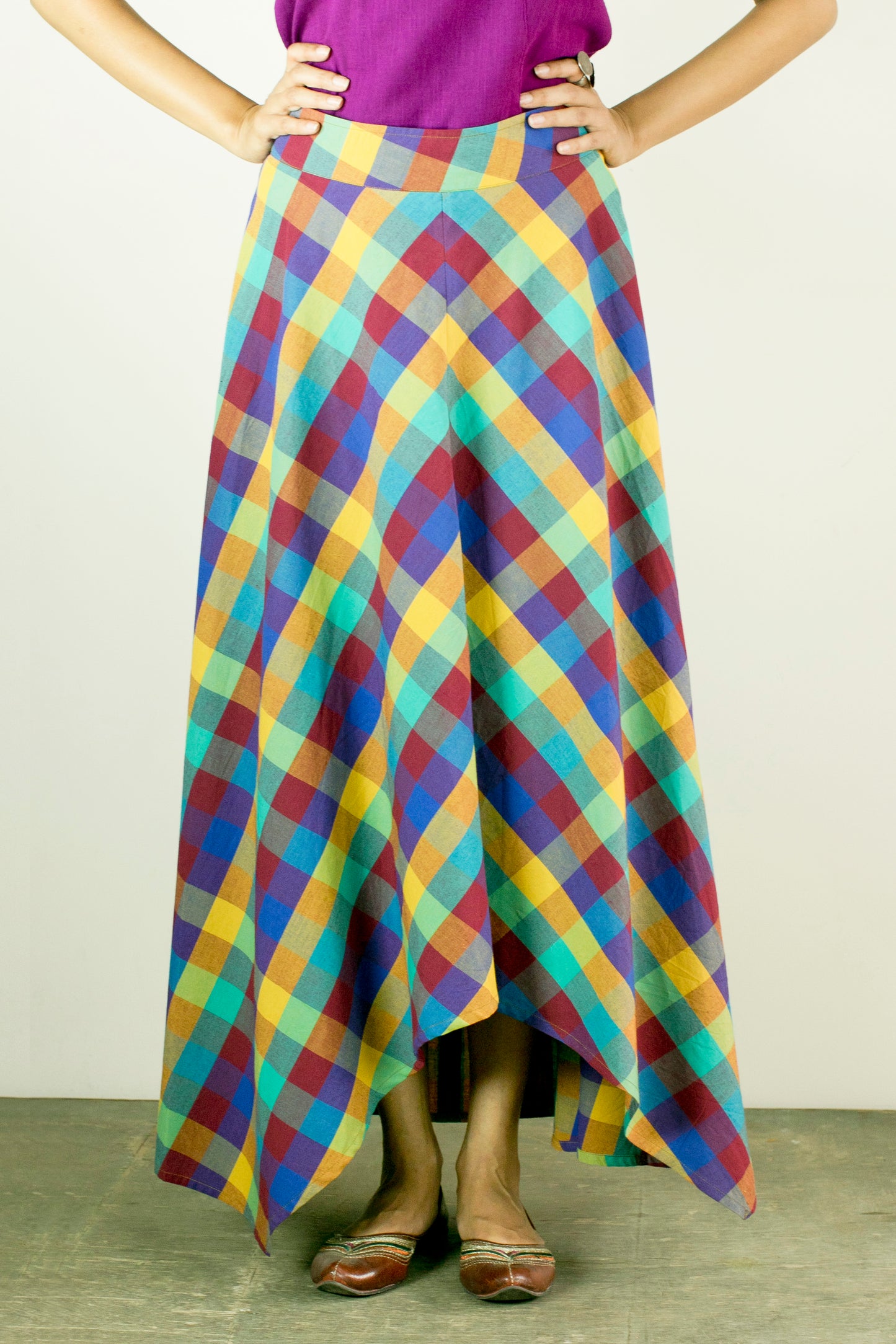 Adhira Skirt - Caramel Stripes