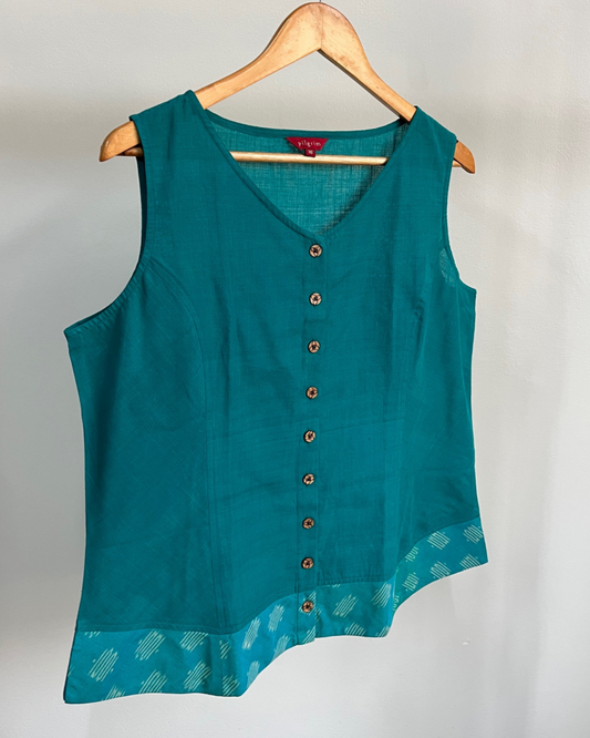 Butterfly Jacket Top - Cyan