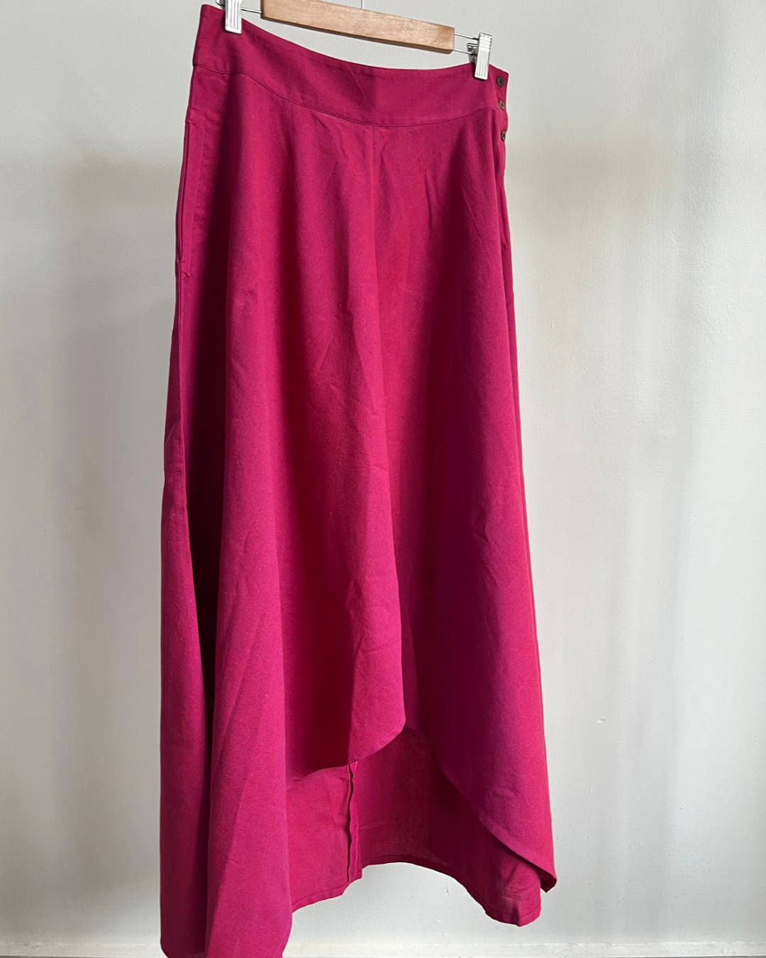 Adhira Skirt - Dark Pink Cotton