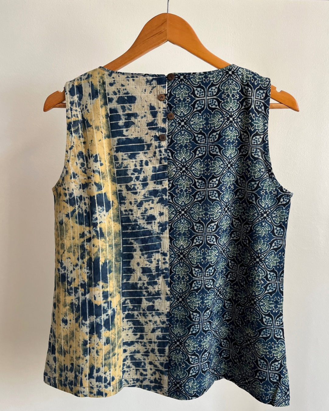 Maya Top - Indigo Ajrakh