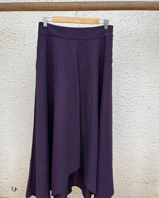 Adhira Skirt - Deep purple Cotton